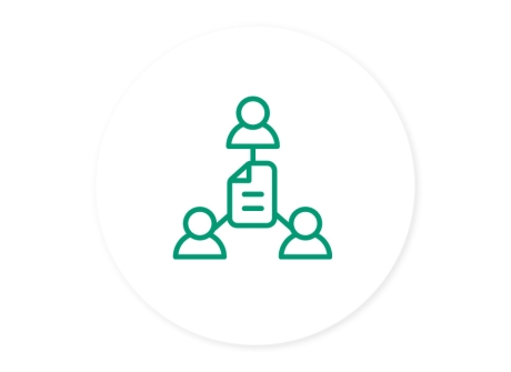 実績事例の共有アイコン